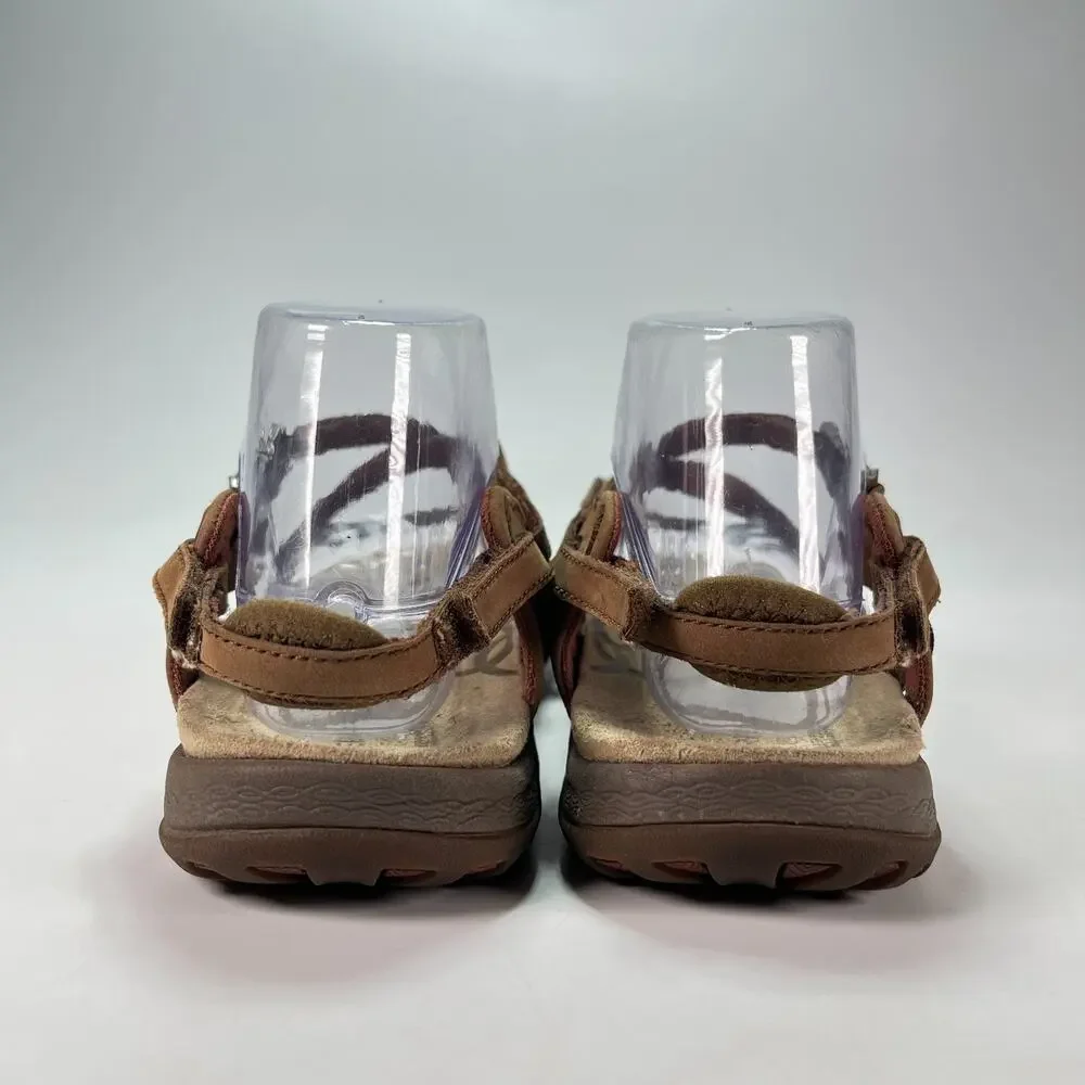 Merrell Jacardia Dark Earth Leather Strappy Sandals Outdoor Women’s Size 9